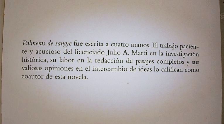 “Palmeras de sangre”, de Reynaldo Lugo y Julio A. Martí