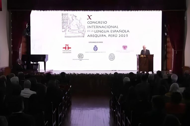 Presentación del X Congreso Internacional de la Lengua Española en Arequipa