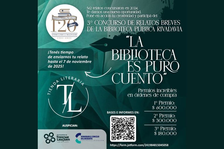 3r Concurso de Relato Breve de la Biblioteca Pública de Rivadavia “La biblioteca es puro cuento”