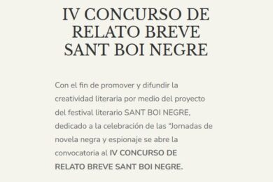 IV Concurso de Relato Breve Sant Boi Negre