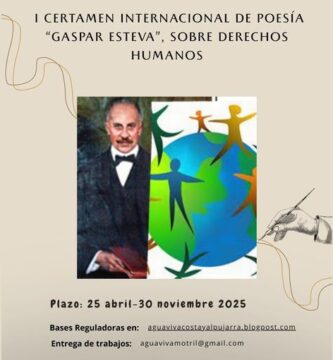 I Certamen Internacional de Poesía Gaspar Esteva sobre Derechos Humanos