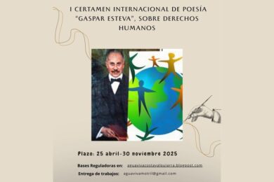 I Certamen Internacional de Poesía Gaspar Esteva sobre Derechos Humanos