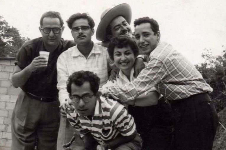 Manuel Quintana Castillo, Adriano González León, Argimiro Gabaldón, Ramón Palomares, Evalina Rodríguez y Luis García Morales
