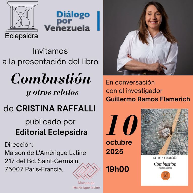Presentación de “Combustión y otros relatos”, de Cristina Raffalli
