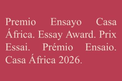17º Premio de Ensayo “Casa África”