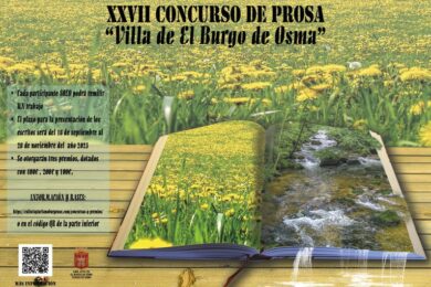 XXVII Premio de Prosa “Villa de El Burgo de Osma”