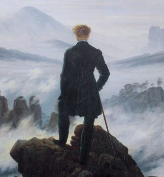 “El caminante sobre el mar de nubes”, de Caspar David Friedrich