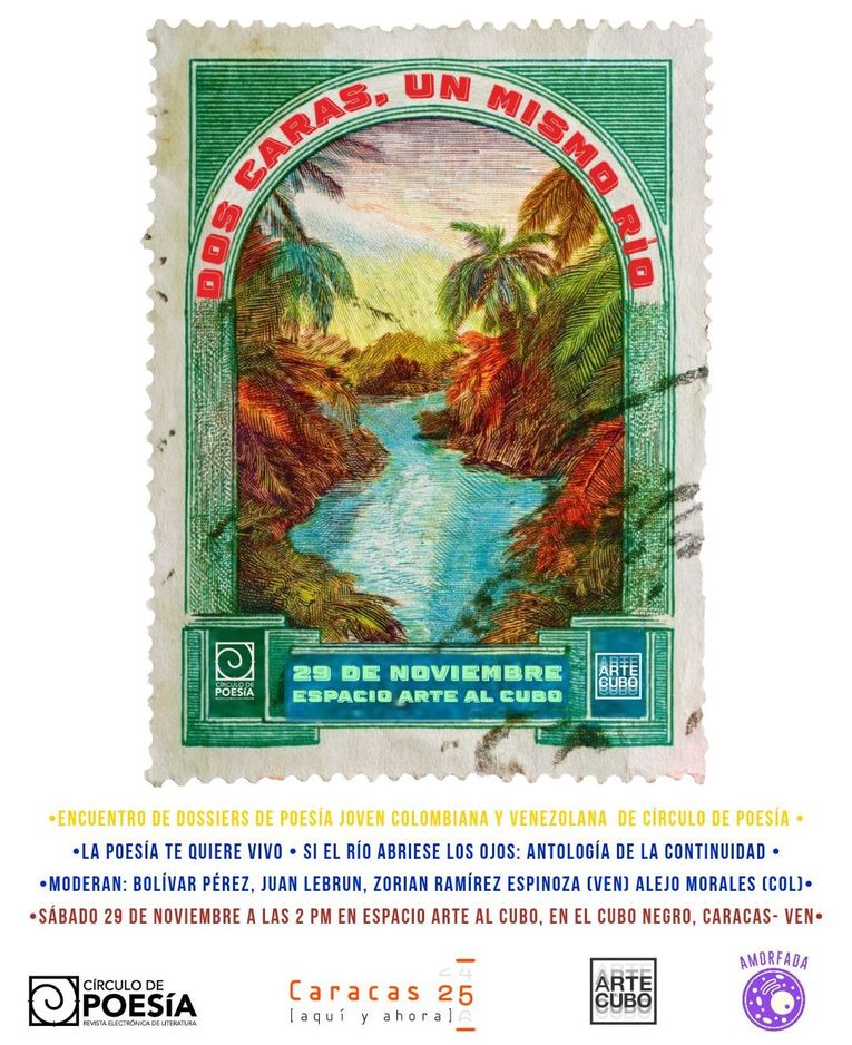 Dos caras, un mismo río: encuentro de dossiers de poesía joven colombiana y venezolana