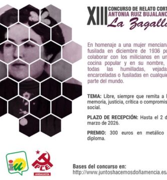 XIII Concurso de Relatos Cortos Antonia Ruiz Bujalance “La Zagalla”