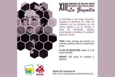 XIII Concurso de Relatos Cortos Antonia Ruiz Bujalance “La Zagalla”