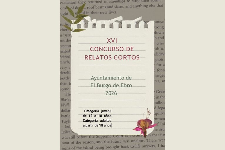 XVI Concurso de Relatos Cortos 2026 “Ayuntamiento de El Burgo de Ebro”