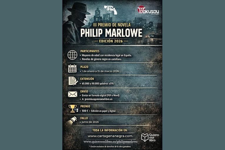 III Premio de Novela Philip Marlowe 2026