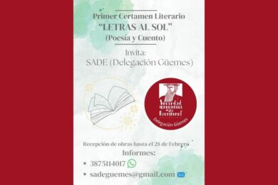 Primer Certamen Literario “Letras al Sol” de Sade (Delegación Güemes)