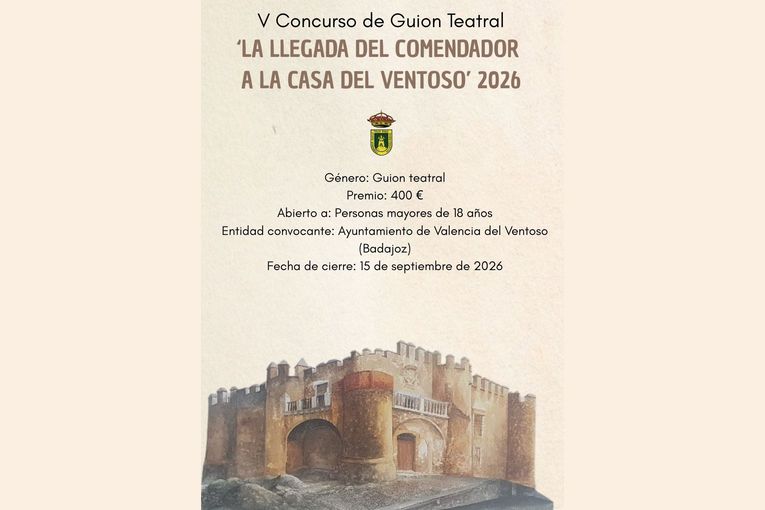 V Concurso de Guion Teatral “La llegada del Comendador a la Casa del Ventoso” 2026