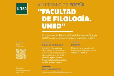 VIII Premio de Poesía de la Facultad de Filología de la Uned