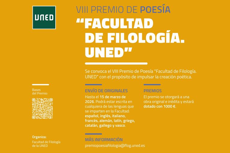 VIII Premio de Poesía de la Facultad de Filología de la Uned