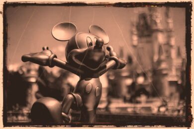 Mickey Mouse en el parque temático Magic Kingdom de Walt Disney World