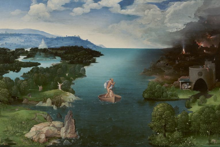 “El paso de la laguna Estigia” (1520-1524), de Joachim Patinir