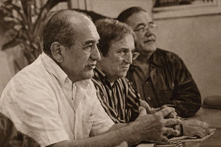 Homero Hernández, Carlos Blanco y Evelio Lucero