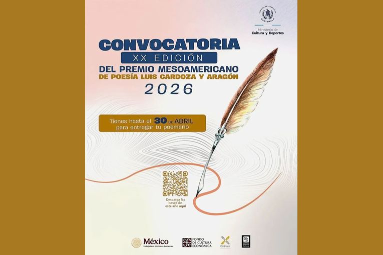 XX Premio Mesoamericano de Poesía “Luis Cardoza y Aragón” 2026