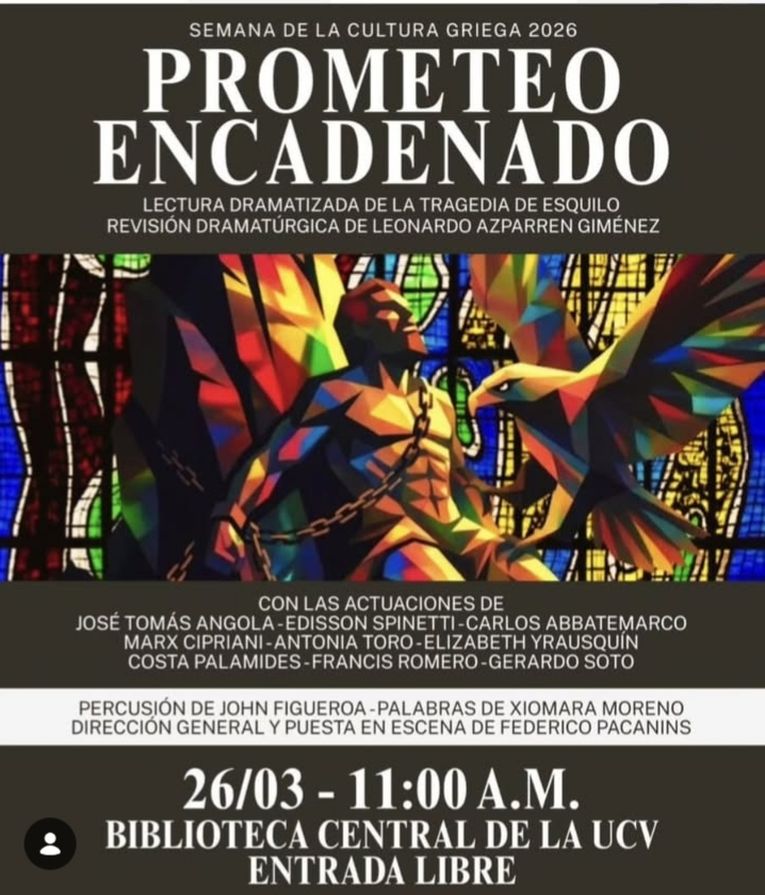 Lectura dramatizada de “Prometeo encadenado”, de Esquilo, con dirección de Federico Pacanins