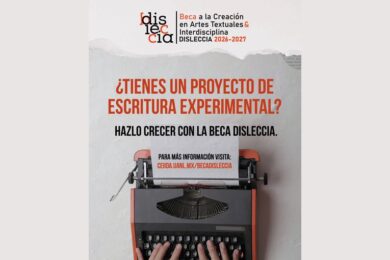 Beca a la Creación en Artes Textuales & Interdisciplina Disleccia 2026-2027