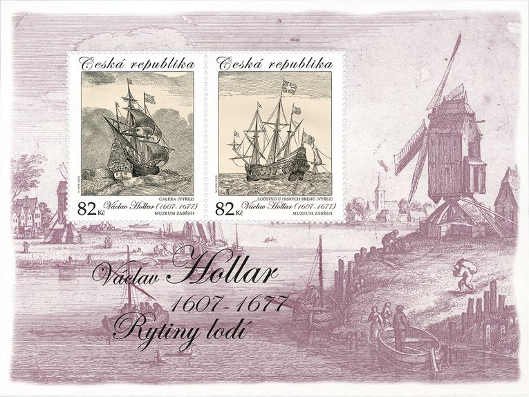 Sellos dedicados al arte de Vaclav Hollar