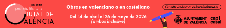 XLIV Premios Literarios Ciutat de València 2026