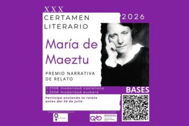 XXX Certamen de Narrativa Premio “María de Maeztu”