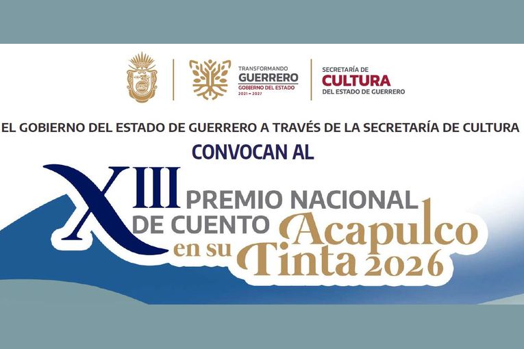 XIII Premio Nacional de Cuento Acapulco en su Tinta 2026