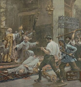 “La degollación de los frailes” (1902), de Ramón Pulido