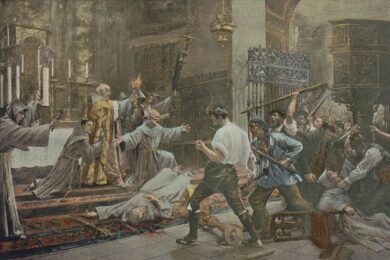 “La degollación de los frailes” (1902), de Ramón Pulido