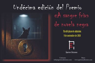 XI Premio “A sangre fría” de Novela Negra