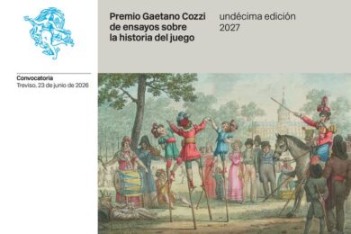 XI Premio Gaetano Cozzi de Ensayos sobre la Historia del Juego 2027