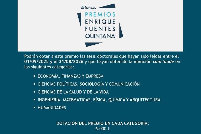 Premios Enrique Fuentes Quintana de Tesis Doctorales 2025-2026