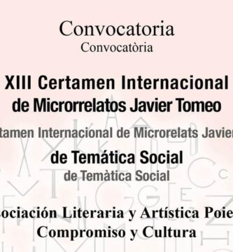 XIII Certamen de Microrrelatos Javier Tomeo de Temática Social 2026-2027