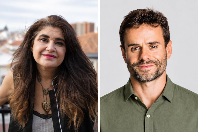 Lucía Etxebarria y Carlos Bernabé
