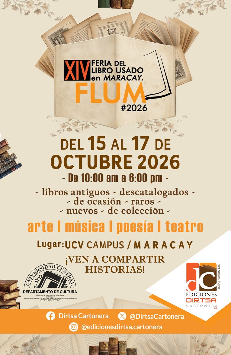 XIV Feria del Libro Usado en Maracay #FLUM2026