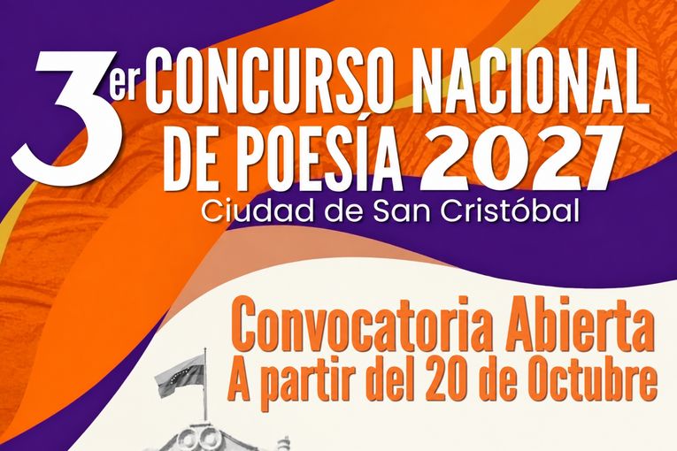 III Concurso Nacional de Poesía “Ciudad de San Cristóbal”