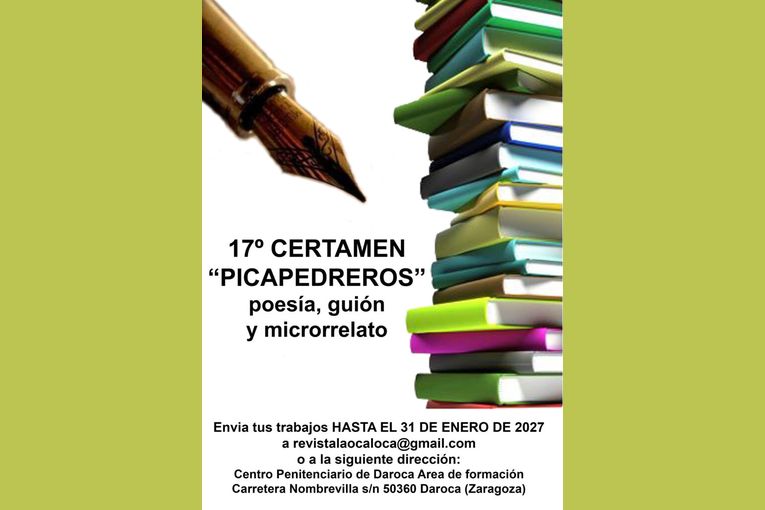 17º Certamen “Picapedreros” de Poesía, Guion (Sketch) y Microrrelato