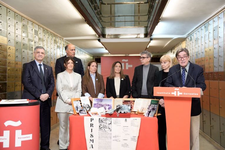 Legado de Jorge Luis Borges y María Kodama en la Caja de las Letras del Instituto Cervantes