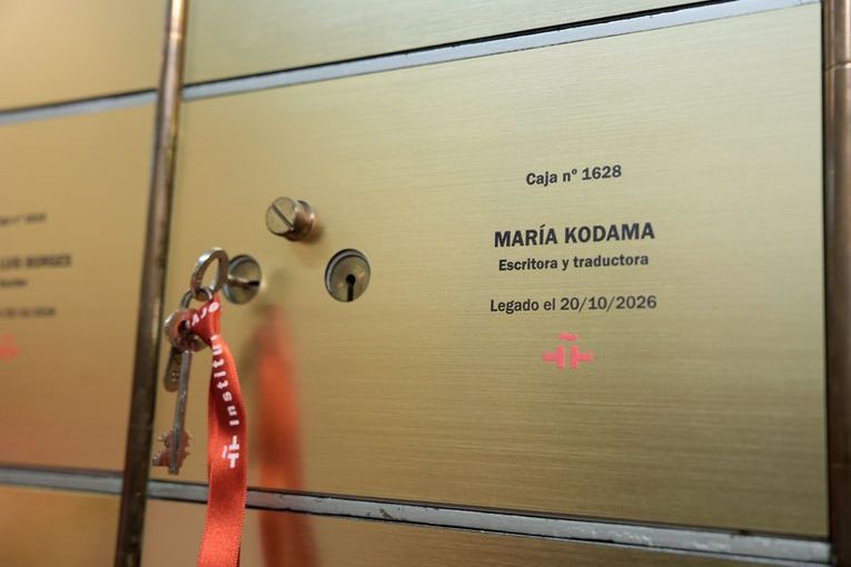 Legado de Jorge Luis Borges y María Kodama en la Caja de las Letras del Instituto Cervantes