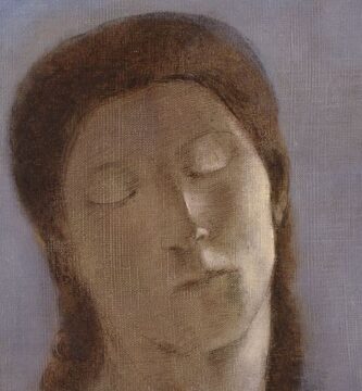 “Ojos cerrados” (1890), de Odilon Redon