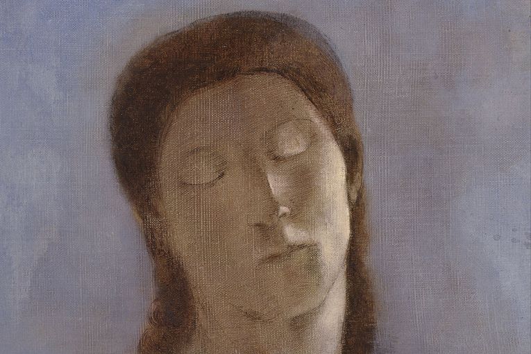 “Ojos cerrados” (1890), de Odilon Redon