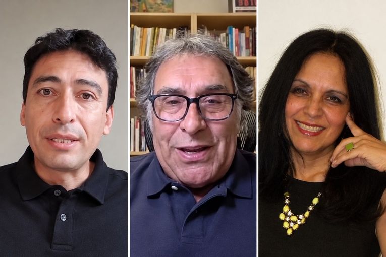 Carlos Andrés Torres, Ramón Sepúlveda y Roxana Orué